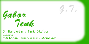 gabor tenk business card